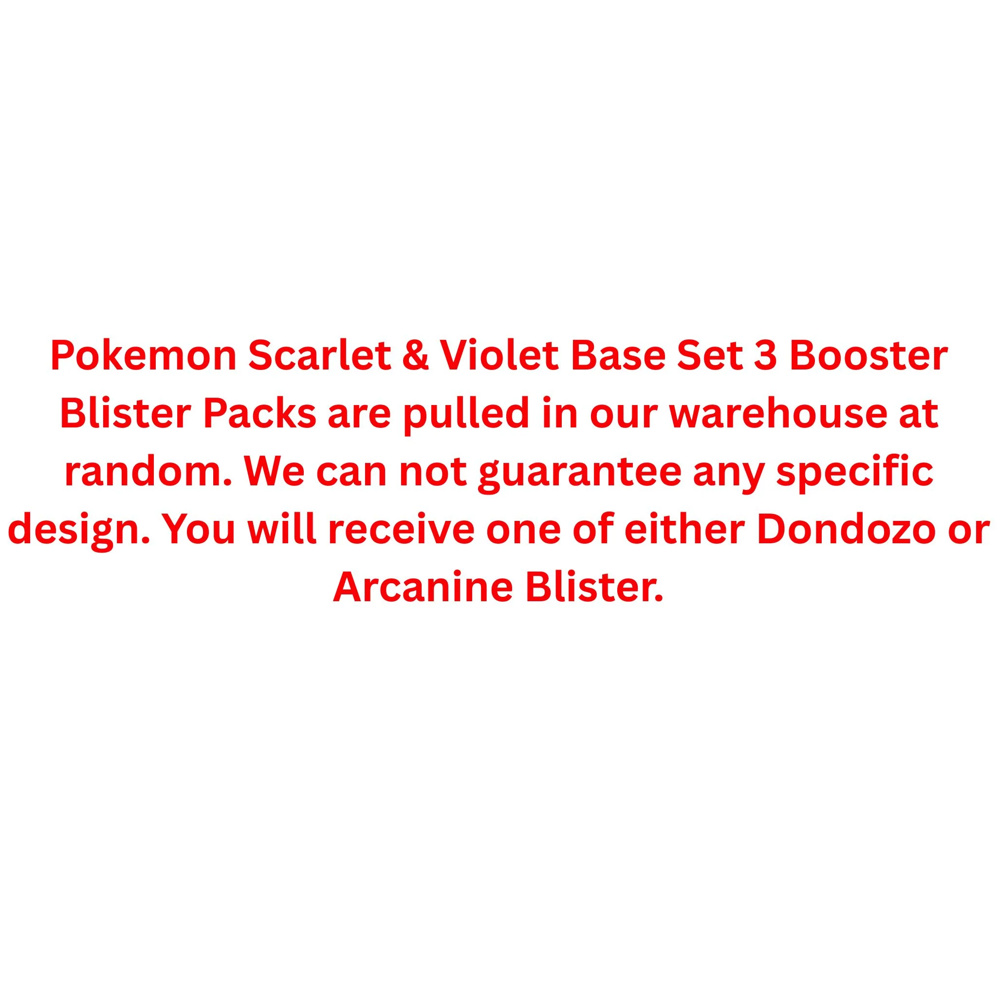 Pokemon Scarlet & Violet Base Set 3 Booster Blister Pack - Image 2
