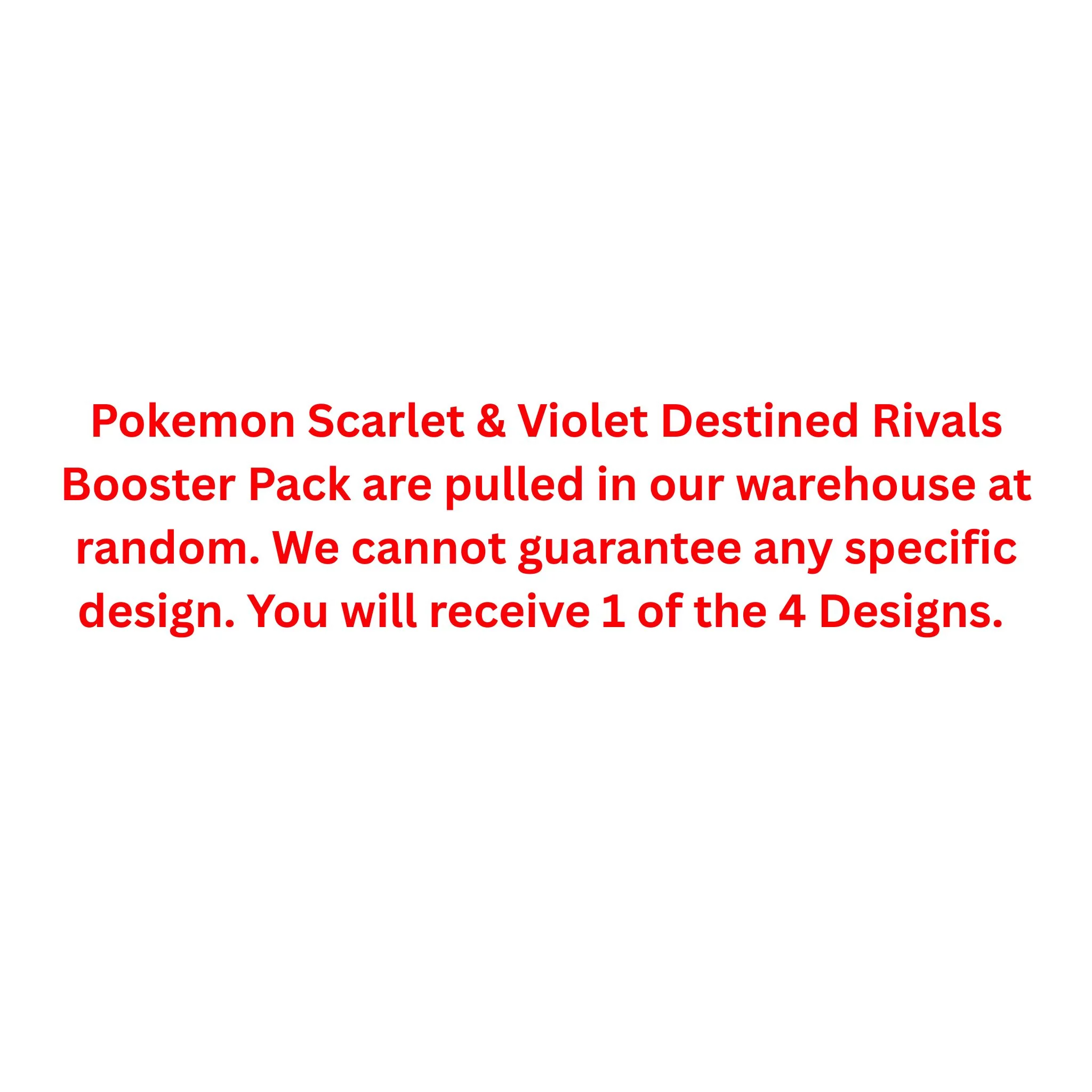 Pokemon Scarlet & Violet Destined Rivals Booster Pack - Image 2