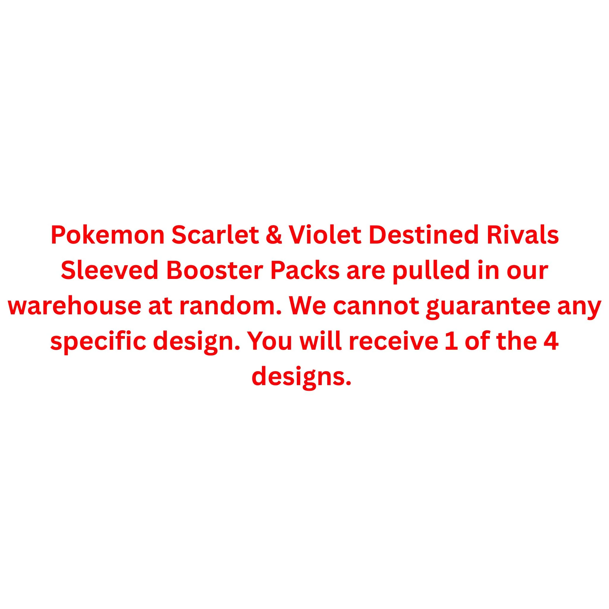 Pokemon Scarlet & Violet Destined Rivals Sleeved Booster Pack - Image 2