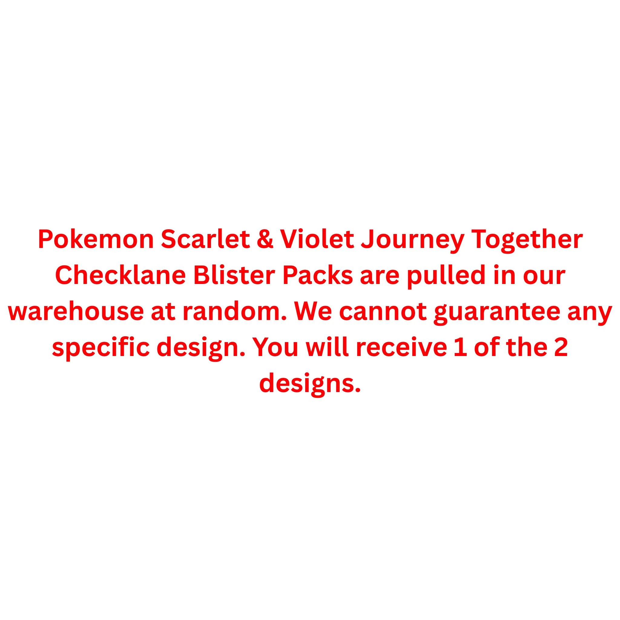 Pokemon Scarlet & Violet Journey Together Checklane Blister Pack - Image 2