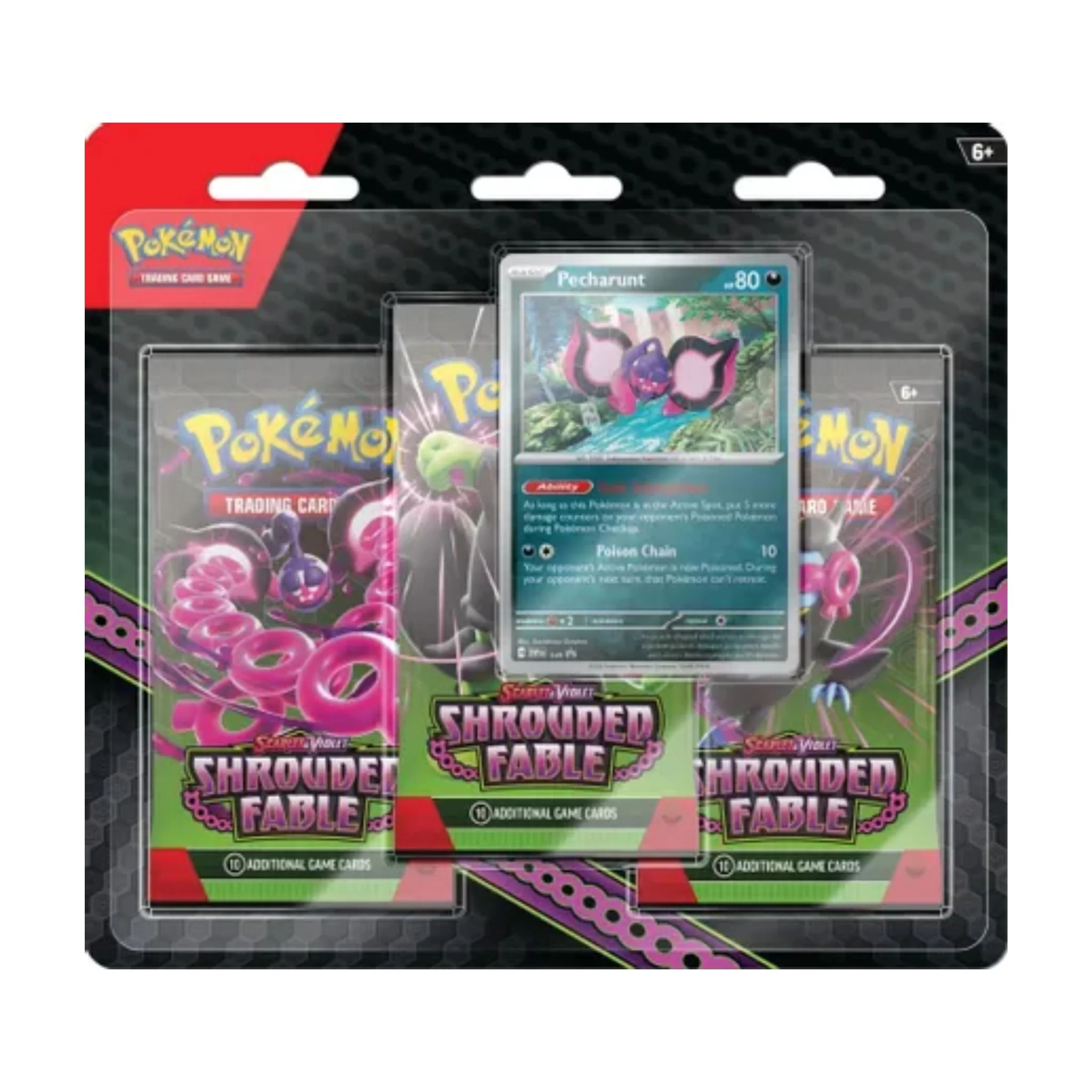 Pokemon Scarlet & Violet Shrouded Fable 3-Pack Booster Blister