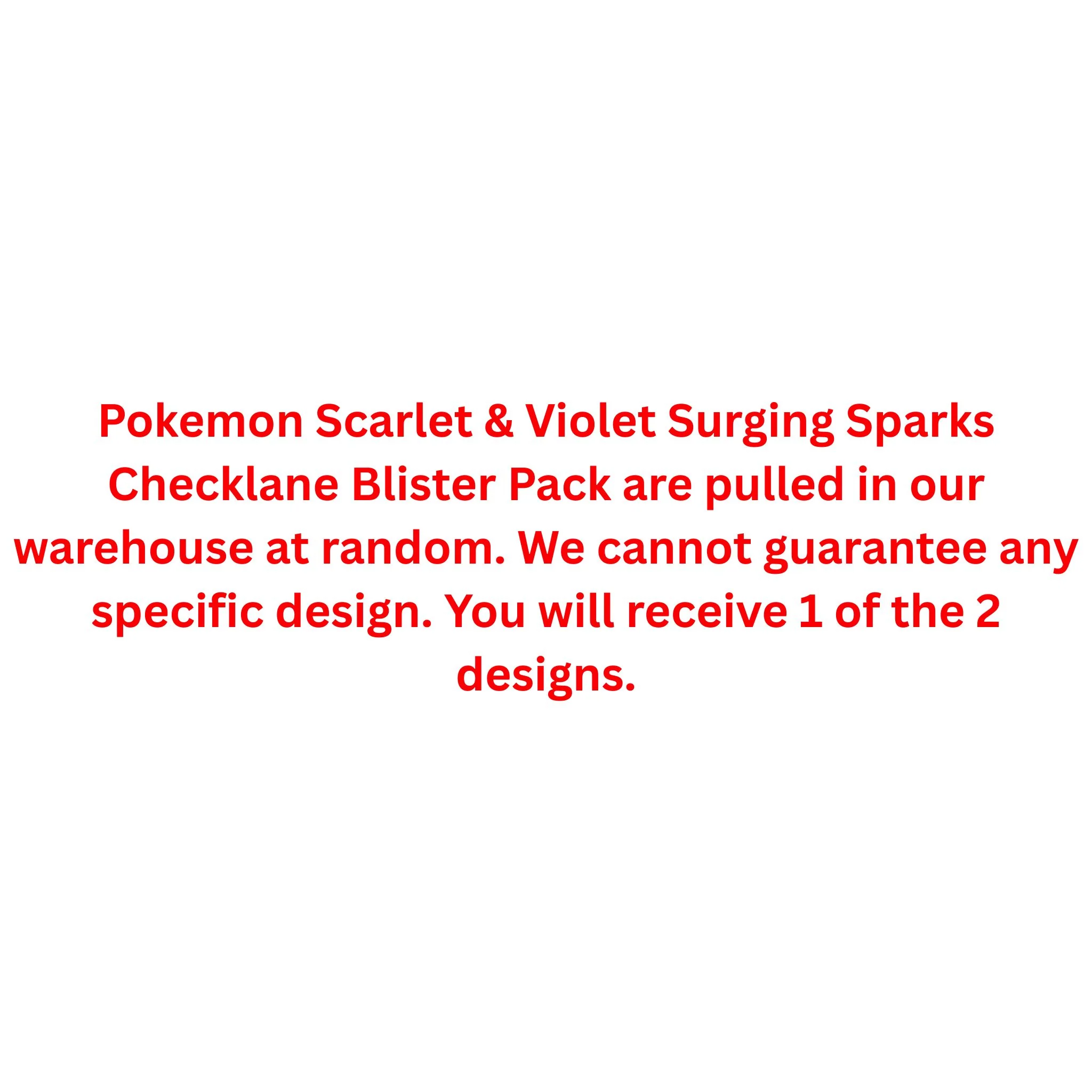 Pokemon Scarlet & Violet Surging Sparks Checklane Blister Pack - Image 2