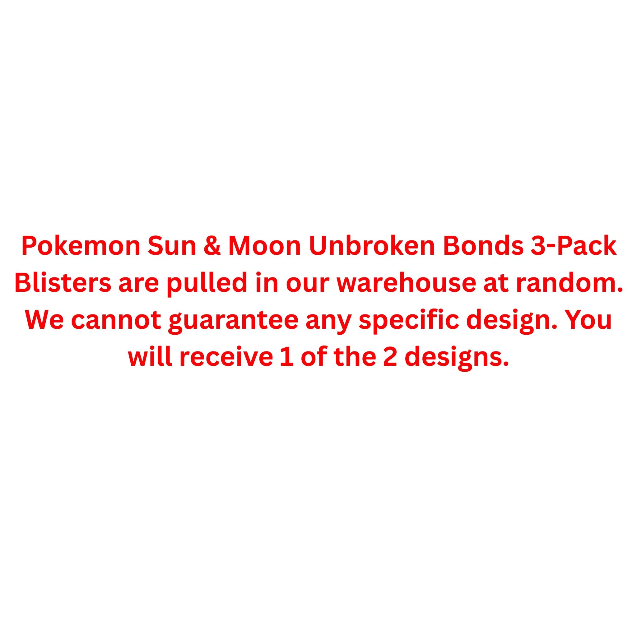 Pokemon Sun & Moon Unbroken Bonds 3-Pack Blister - Image 2