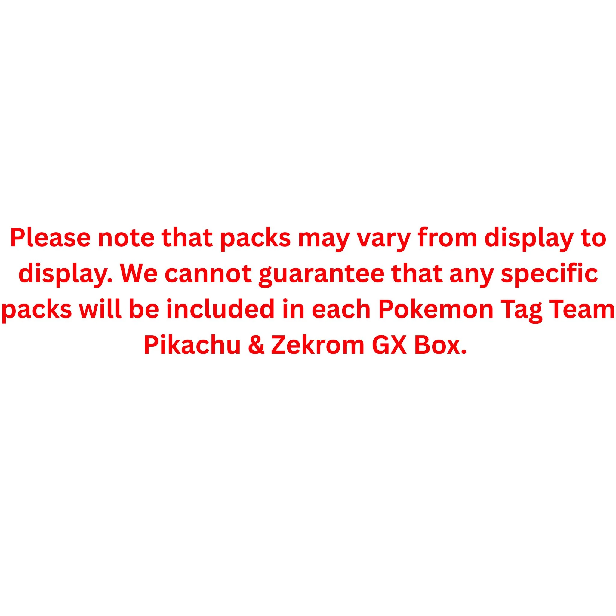 Pokemon Tag Team Pikachu & Zekrom GX Box - Image 2