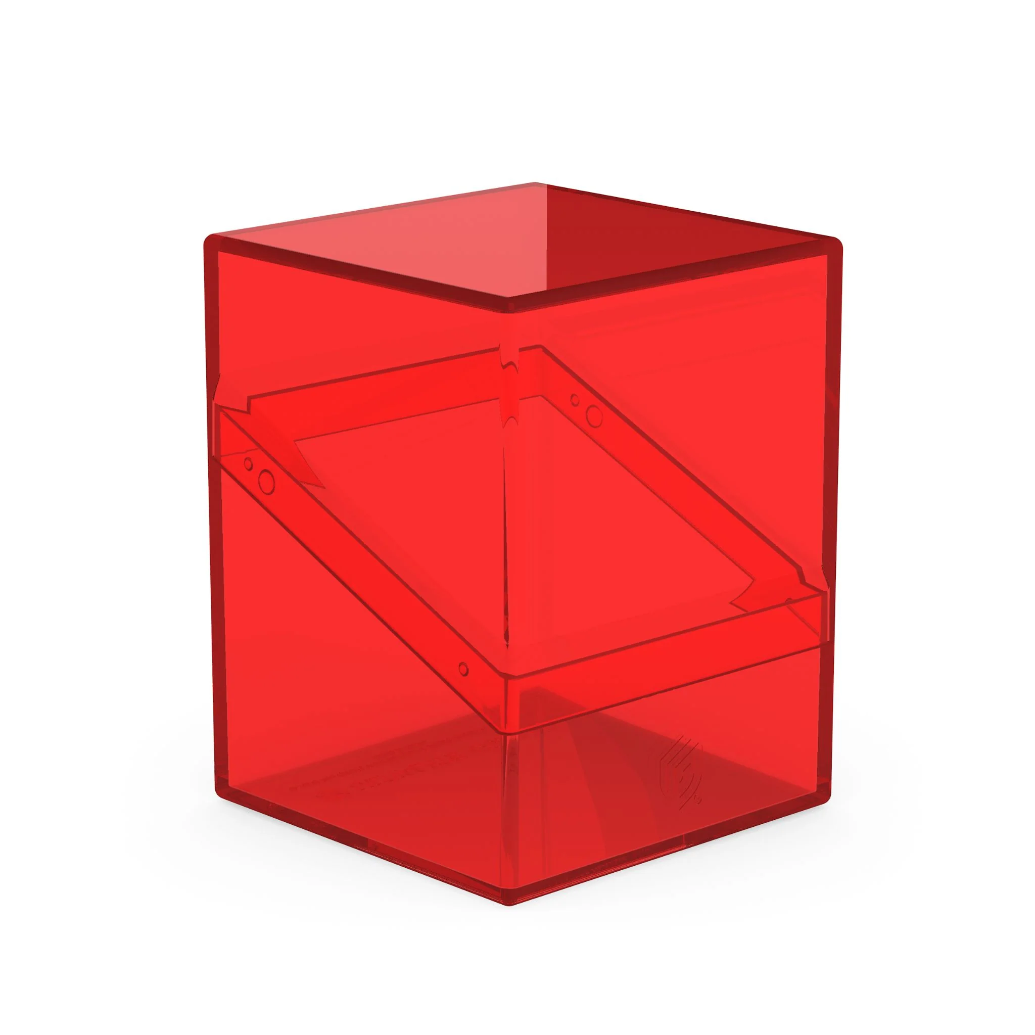 Ultimate Guard Standard Boulder 100+ Clear Ruby Deck Case