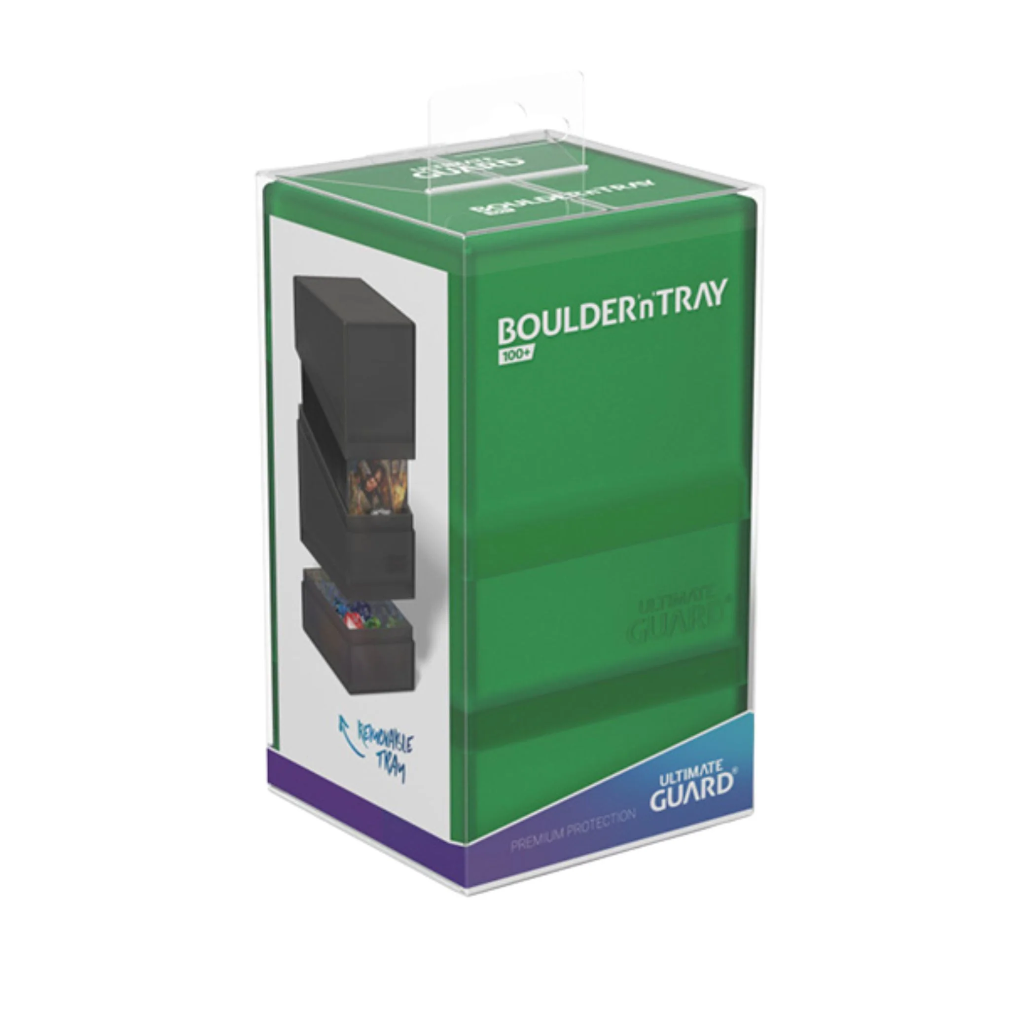Ultimate Guard Standard Boulder n Tray 100+ Emerald Deck Case