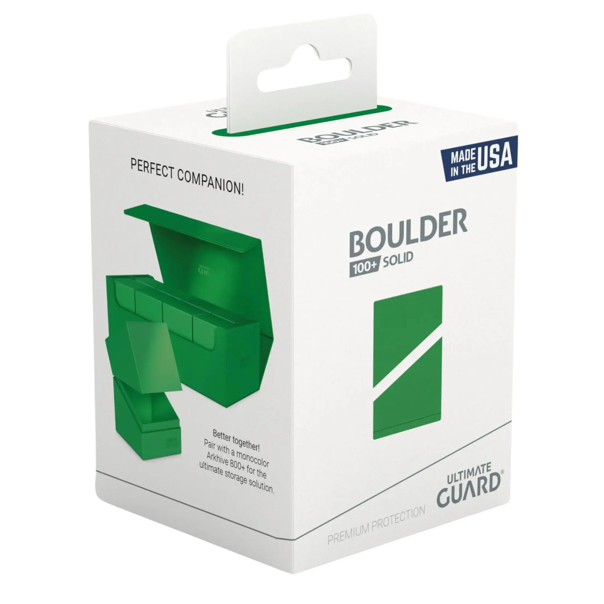 Ultimate Guard Standard Boulder 100+ Green Deck Case