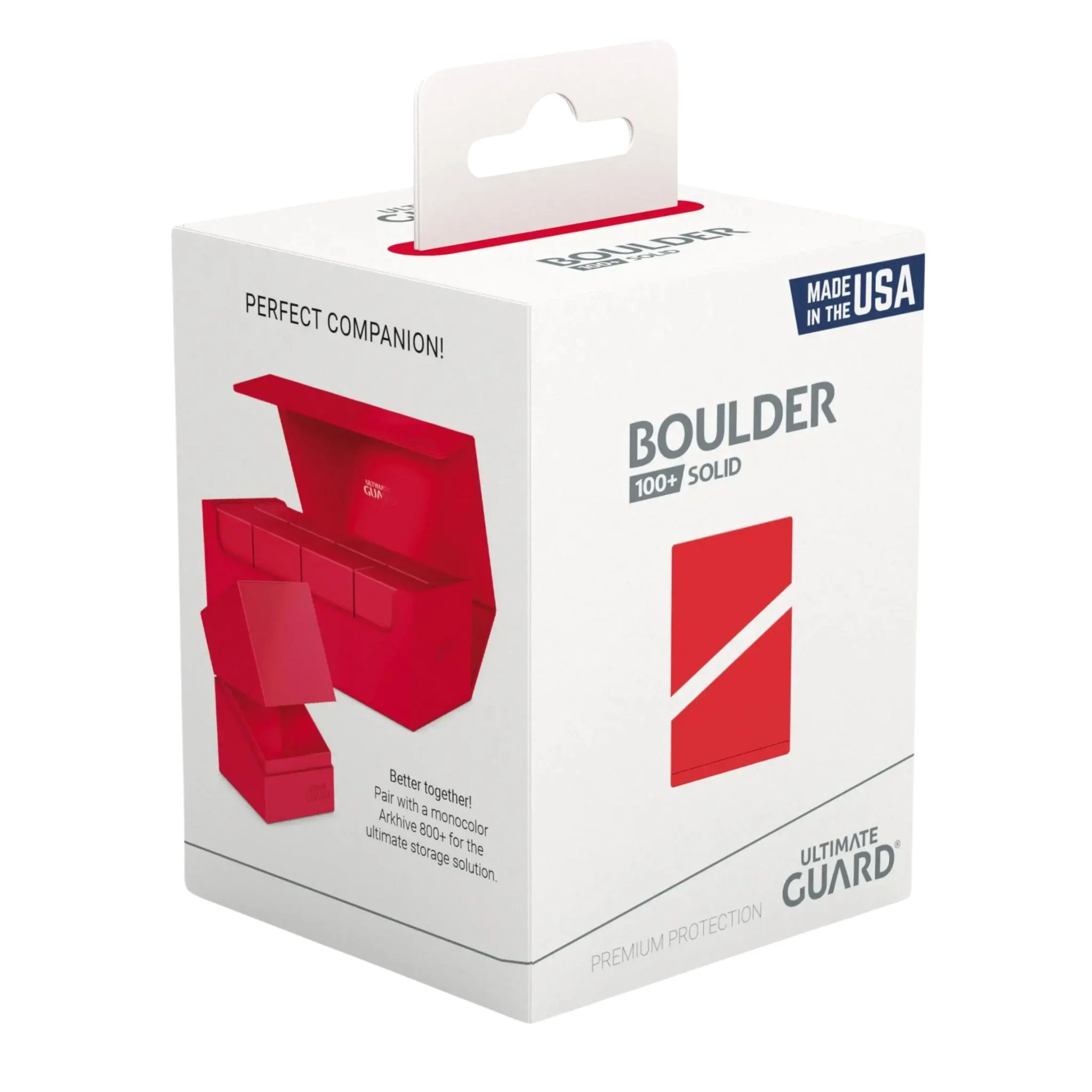 Ultimate Guard Standard Boulder 100+ Red Deck Case