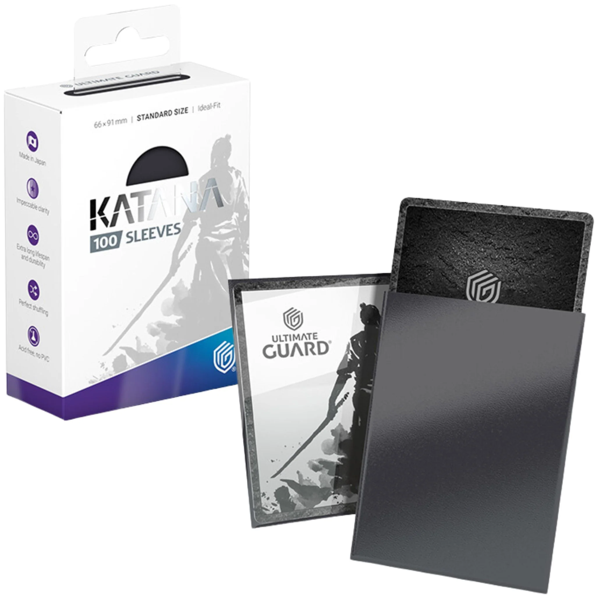 Ultimate Guard Standard Katana Obsidian Shard Deck Protector Card Sleeves