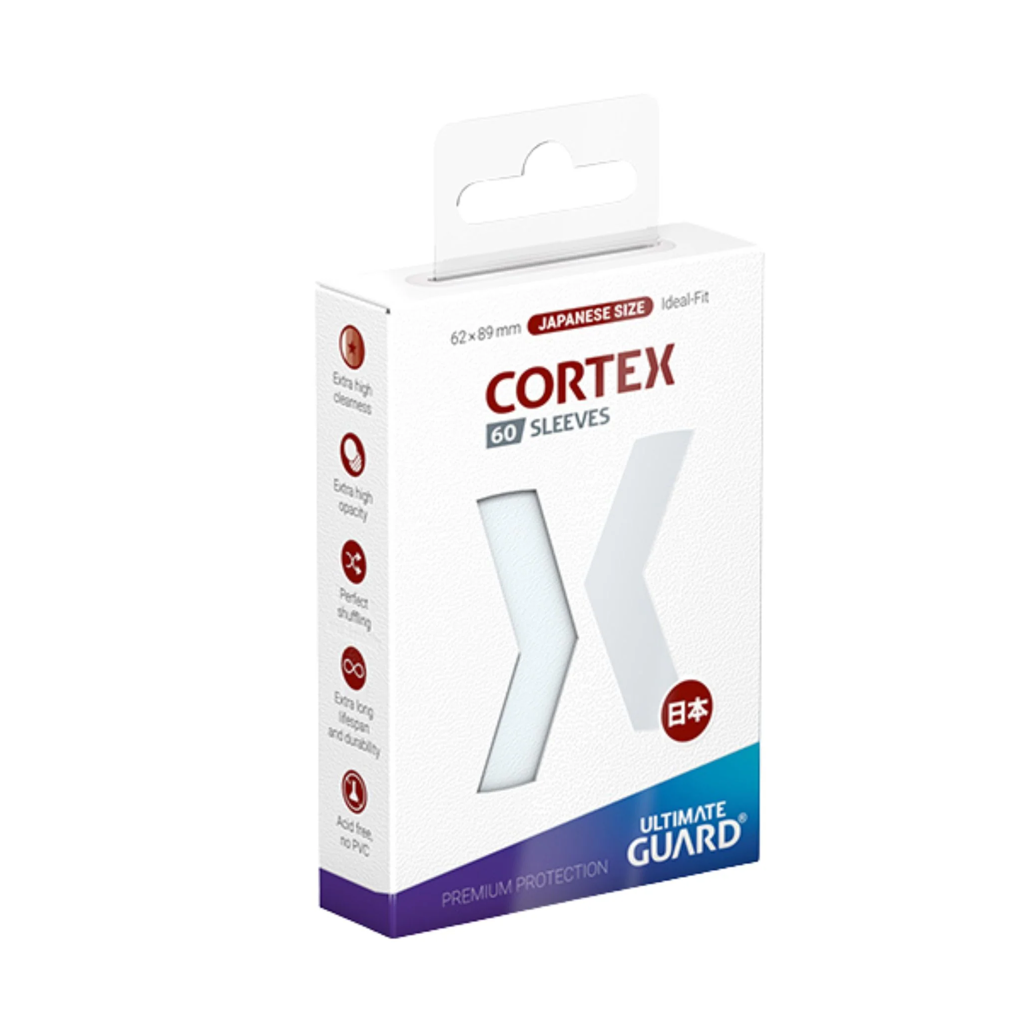 Ultimate Guard Japanese Cortex Glossy Transparent Deck Protector Card Sleeves
