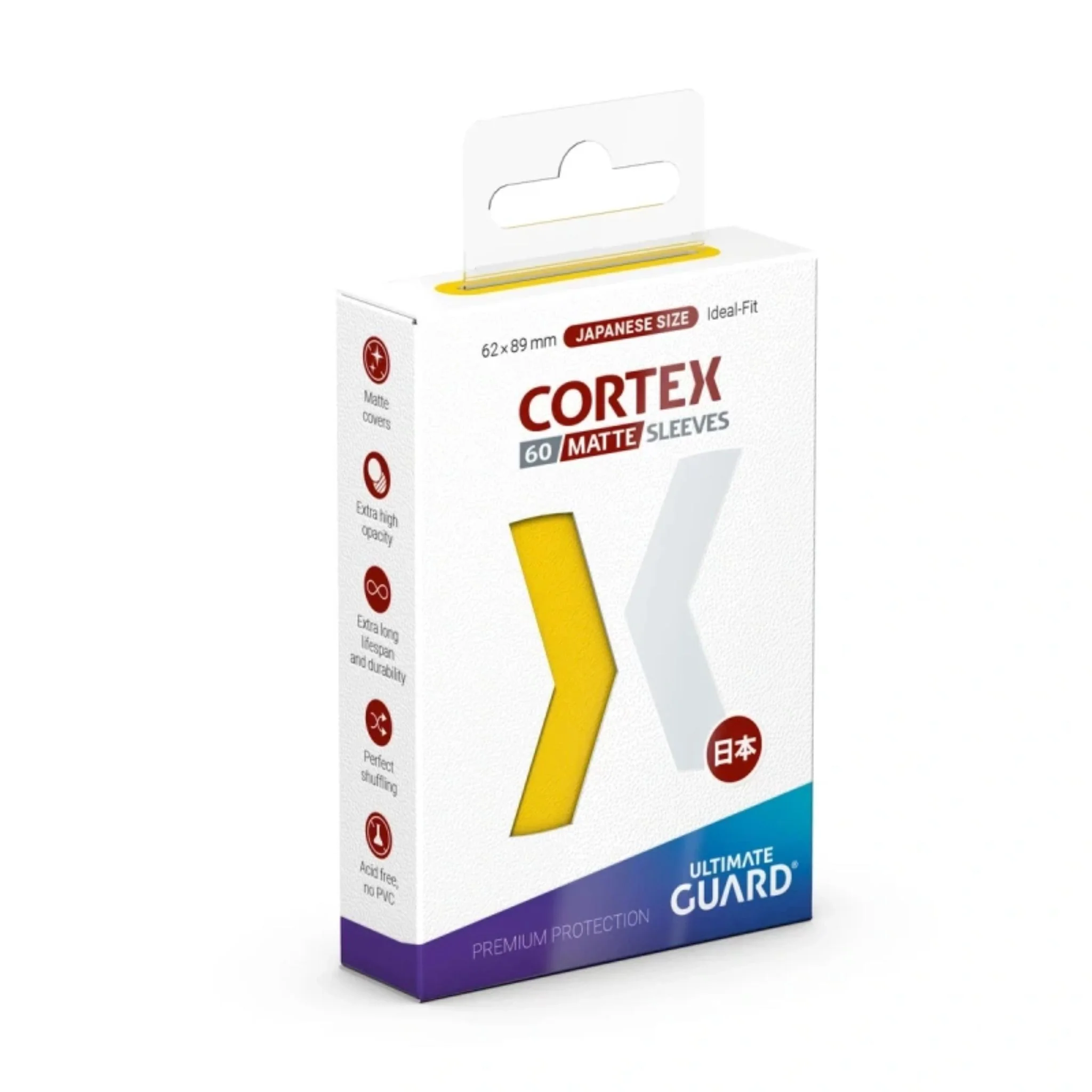 Ultimate Guard Japanese Cortex Matte Yellow Deck Protector Card Sleeves