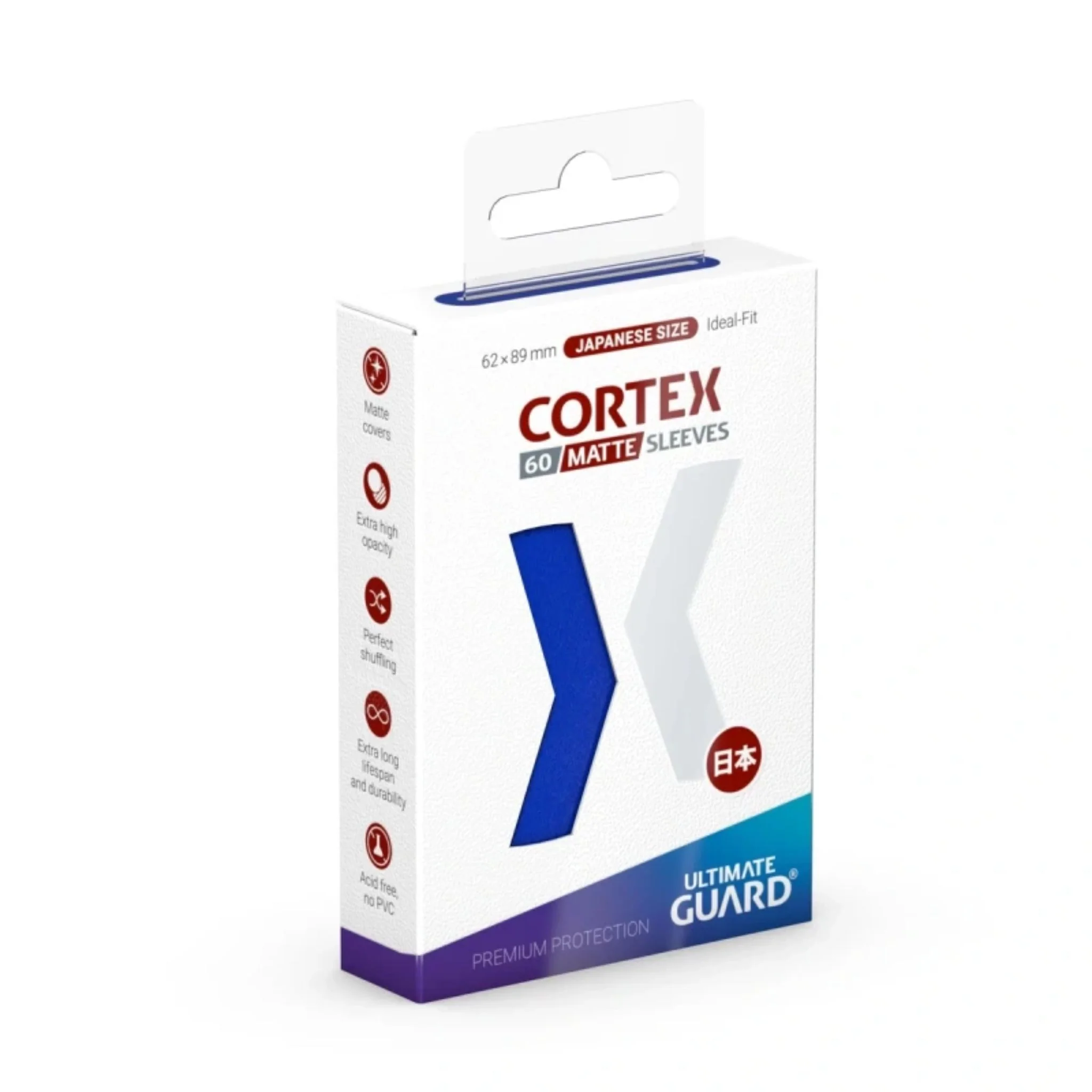 Ultimate Guard Japanese Cortex Matte Blue Deck Protector Card Sleeves