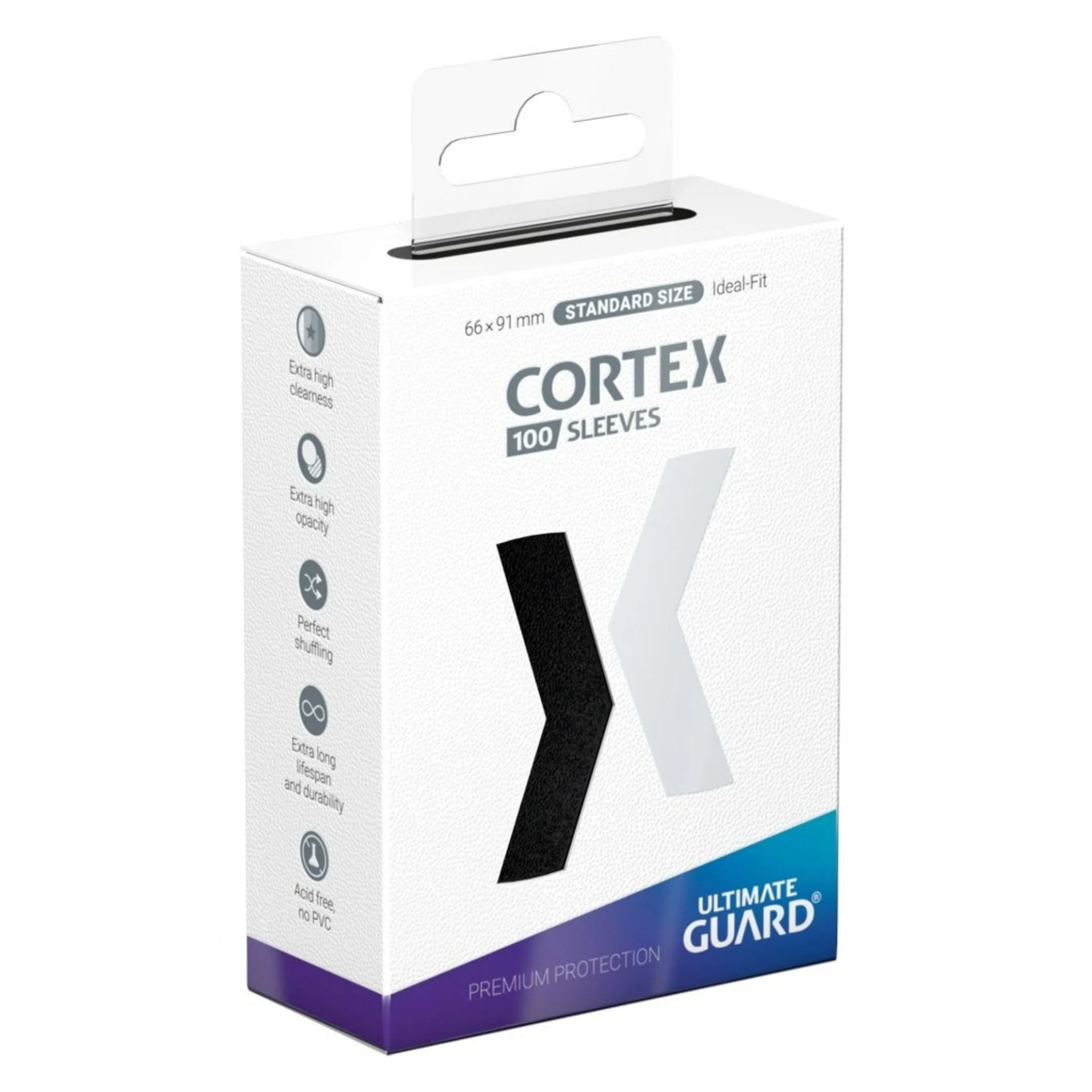 Ultimate Guard Standard Cortex Matte Black Deck Protector Card Sleeves