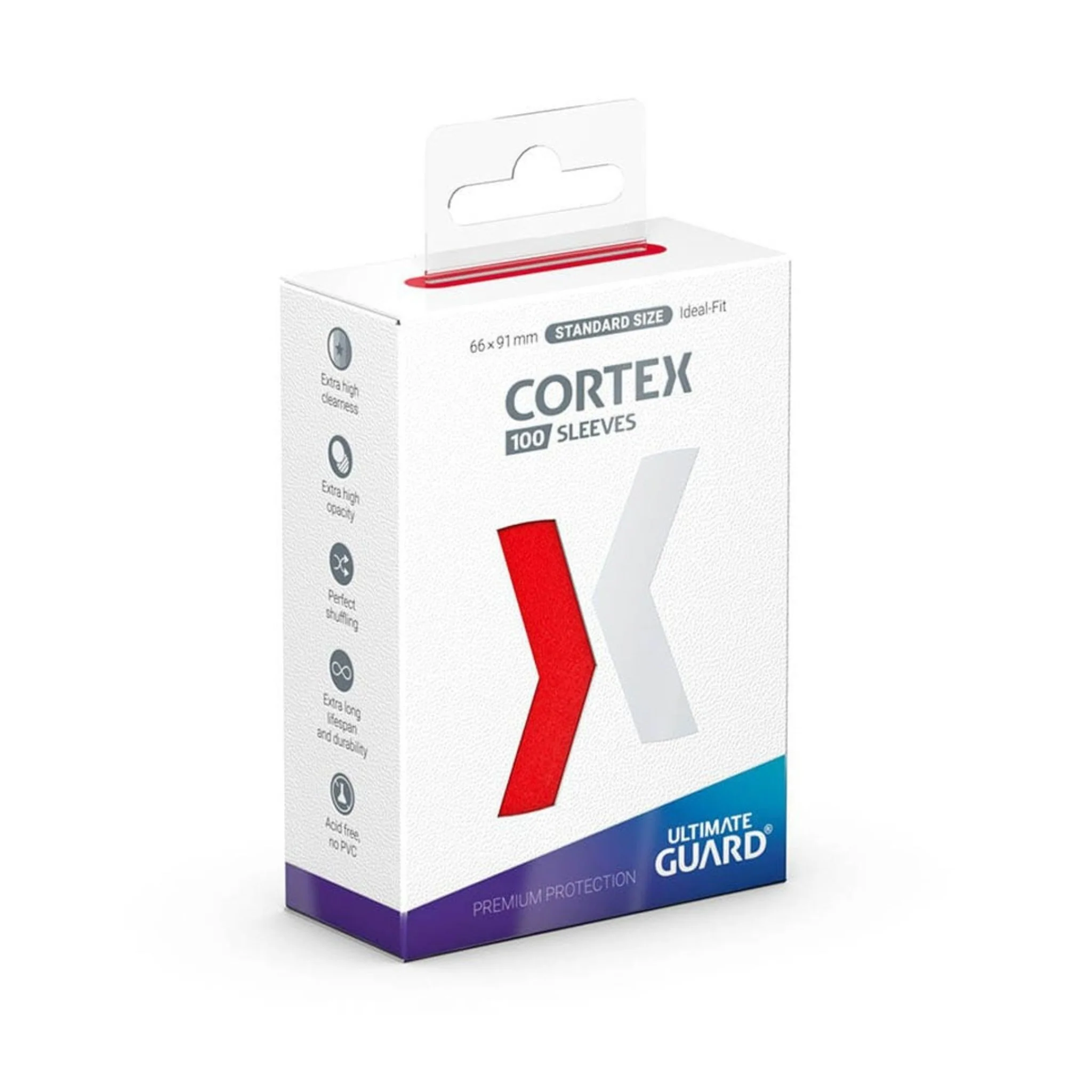 Ultimate Guard Standard Cortex Matte Red Deck Protector Card Sleeves
