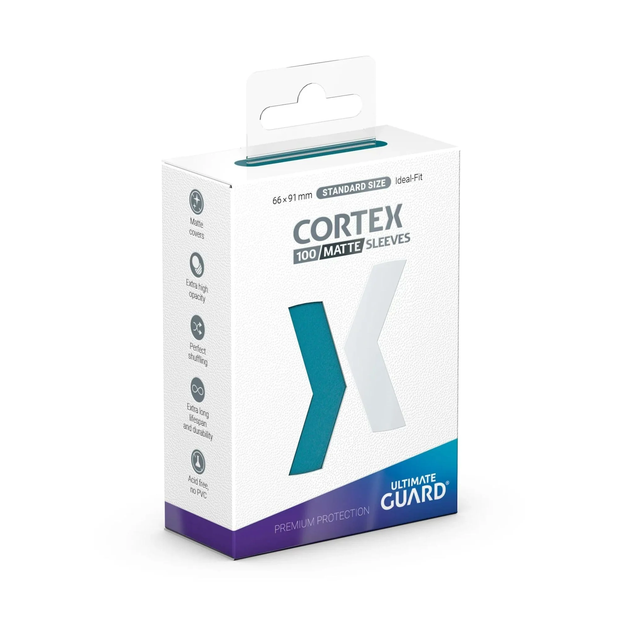 Ultimate Guard Standard Cortex Matte Petrol Deck Protector Card Sleeves