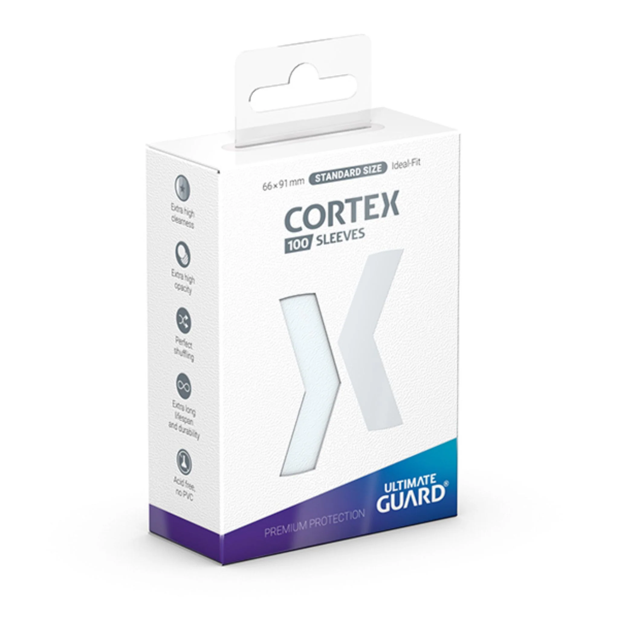 Ultimate Guard Standard Cortex Glossy Transparent Deck Protector Card Sleeves