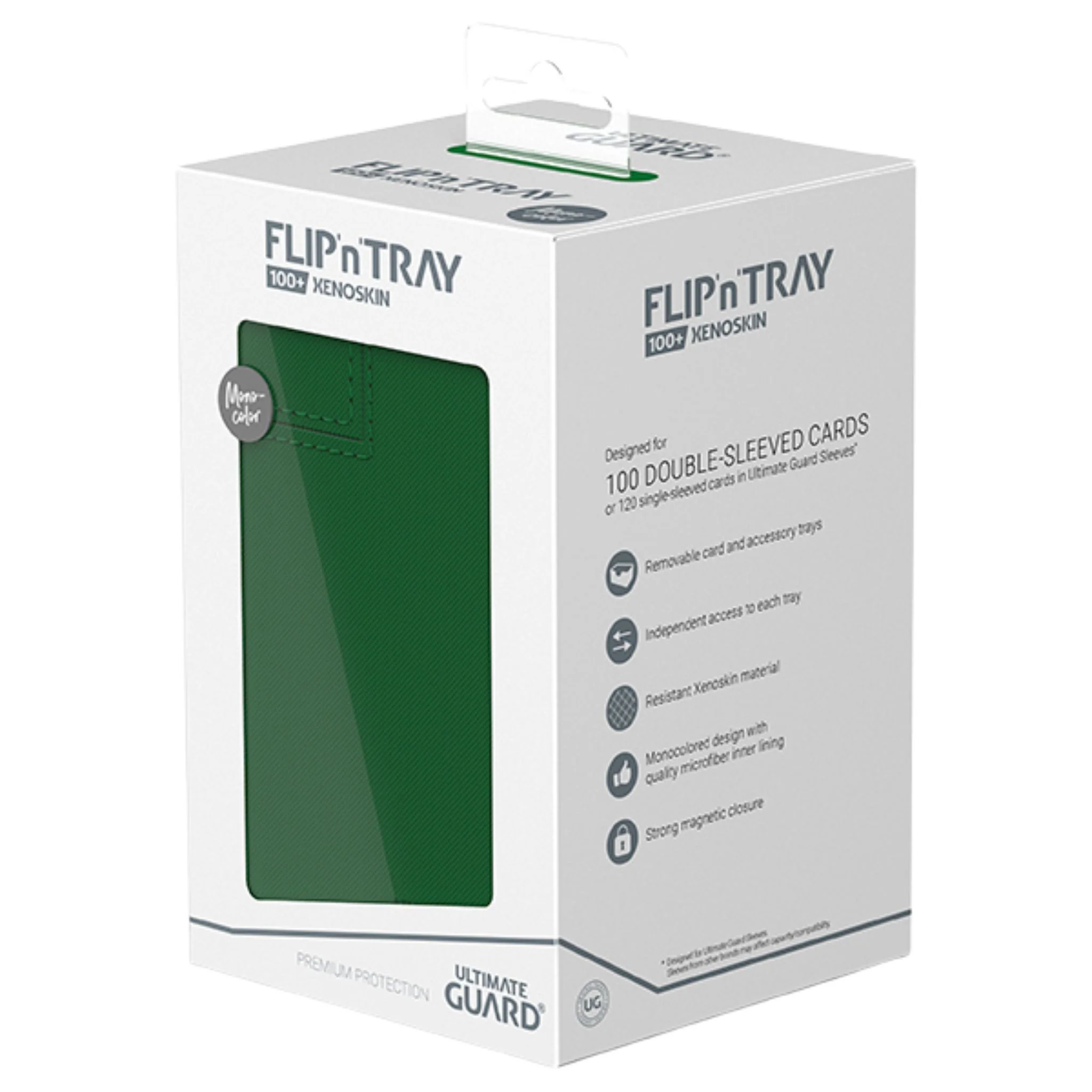 Ultimate Guard 100+ Green Flip n Tray