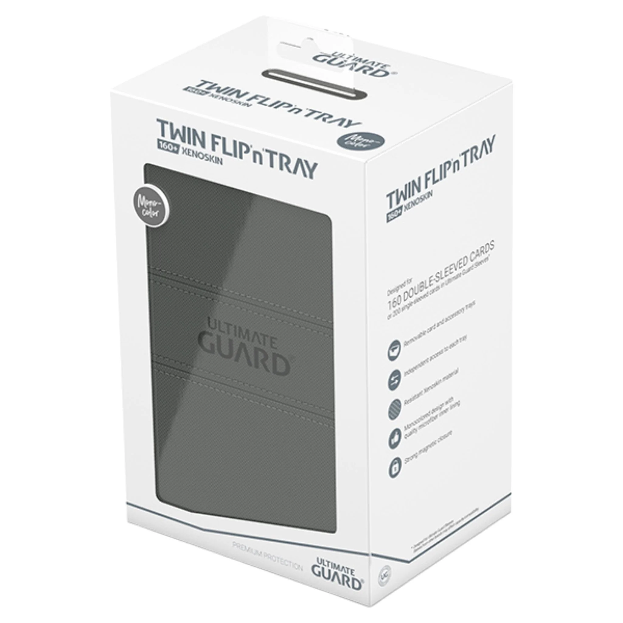 Ultimate Guard Standard 160+ Grey Twin Flip n Tray