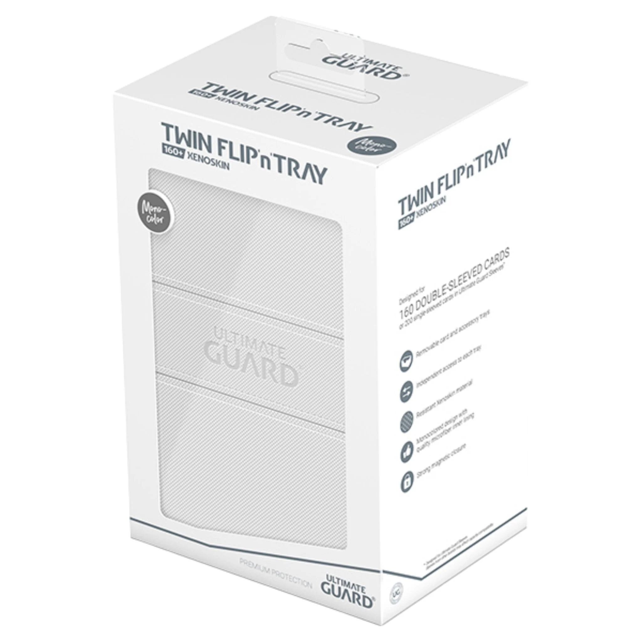 Ultimate Guard Standard 160+ White Twin Flip n Tray