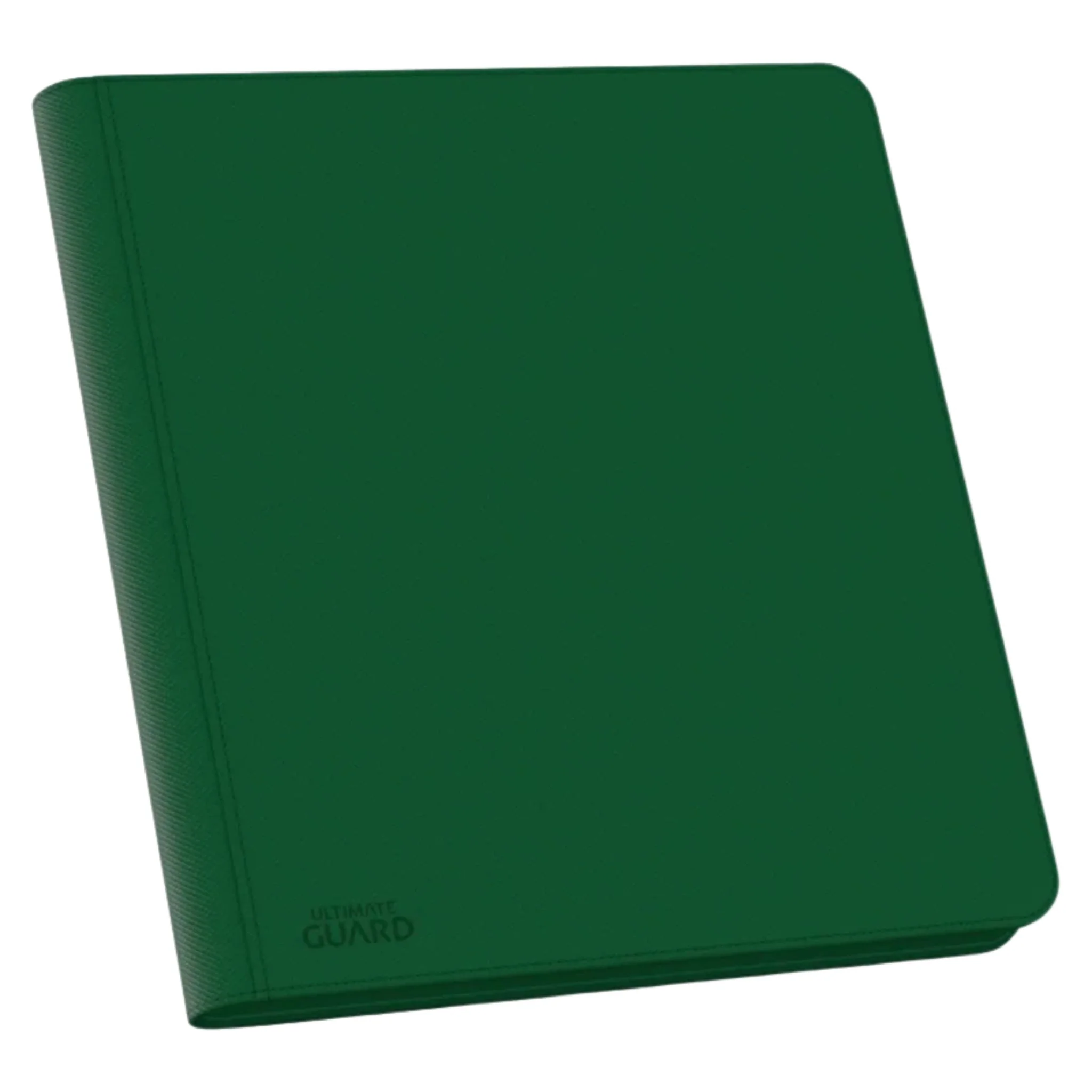 Ultimate Guard Standard Xenoskin 24 Pocket Quad Row Green Zipfolio Card Binder