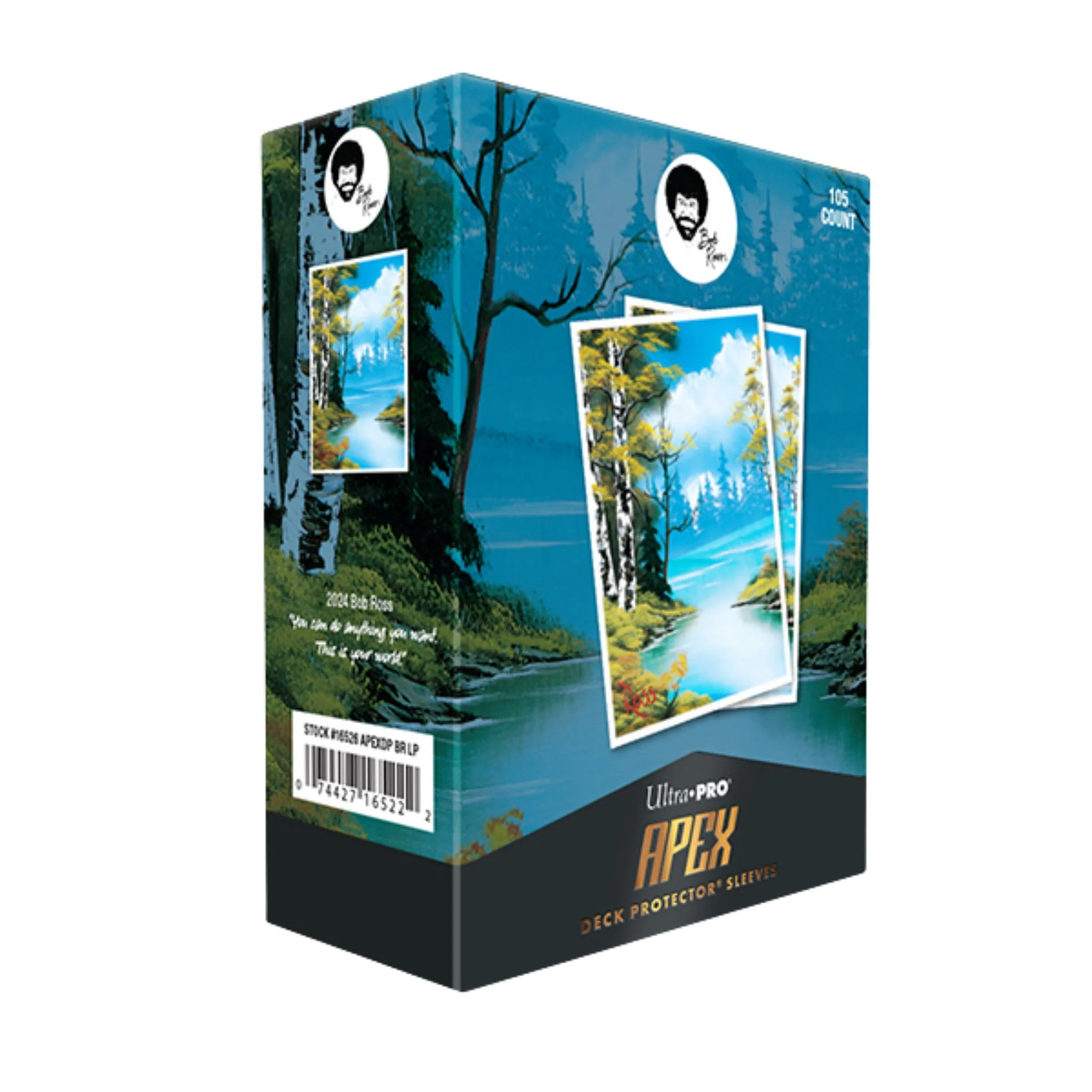 Ultra Pro Apex Bob Ross Lakeside Path Deck Protector Card Sleeves