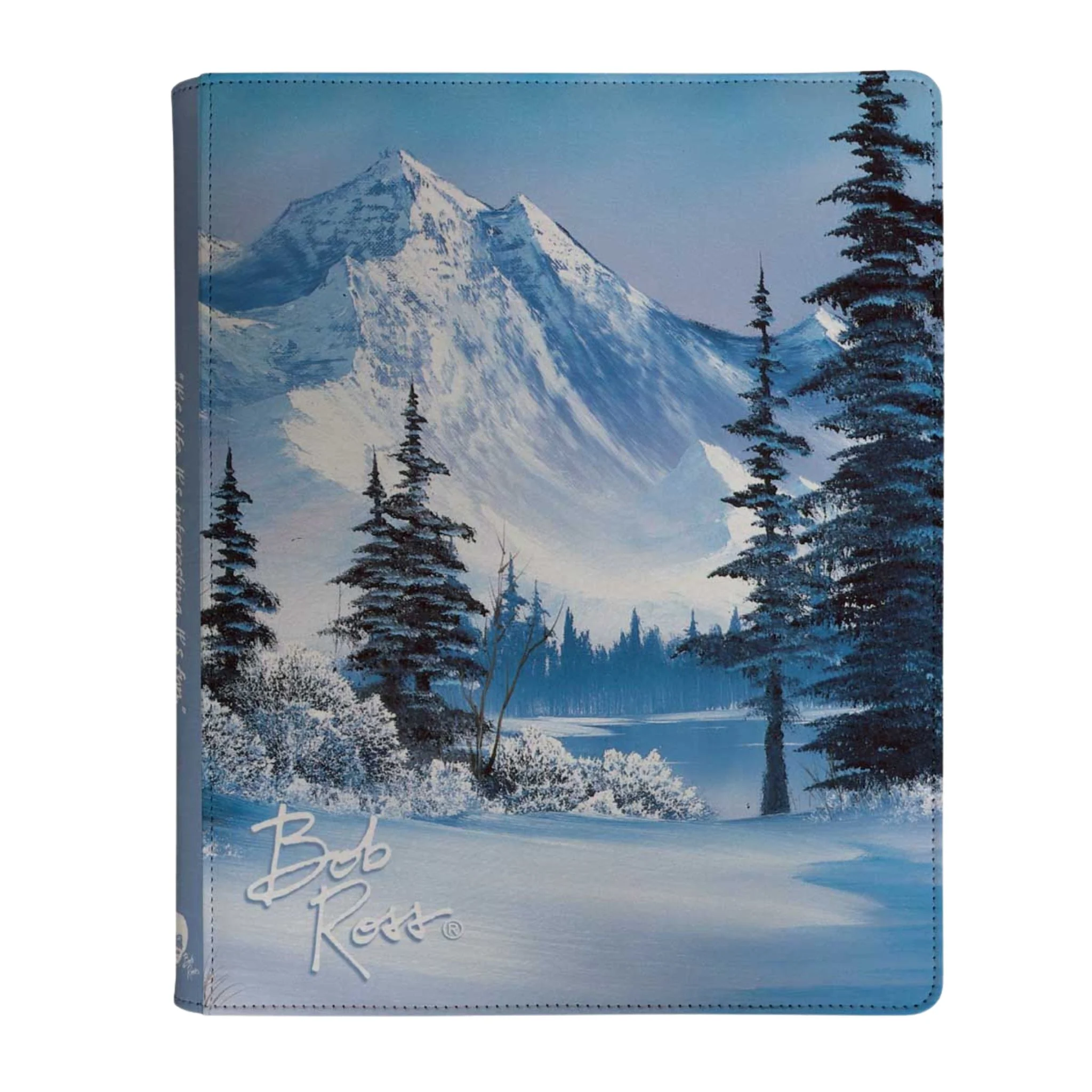 Ultra Pro Standard 9 Pocket Bob Ross Winter Paradise Zippered Card Binder