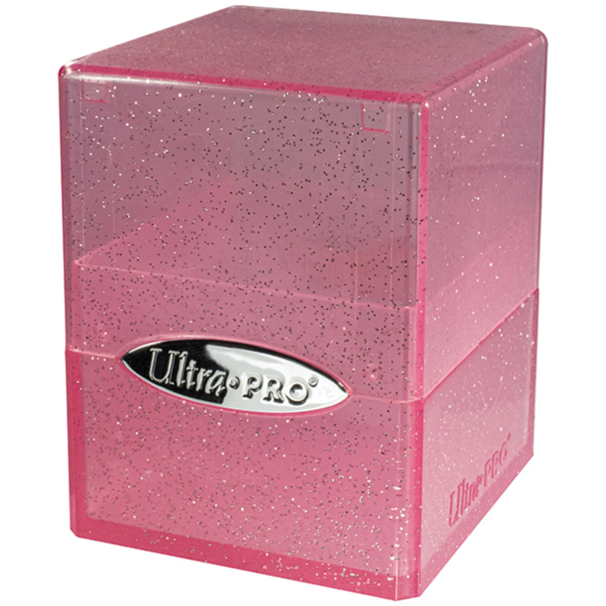 Ultra Pro Standard 100+ Satin Pink Glitter Cube Deck Box