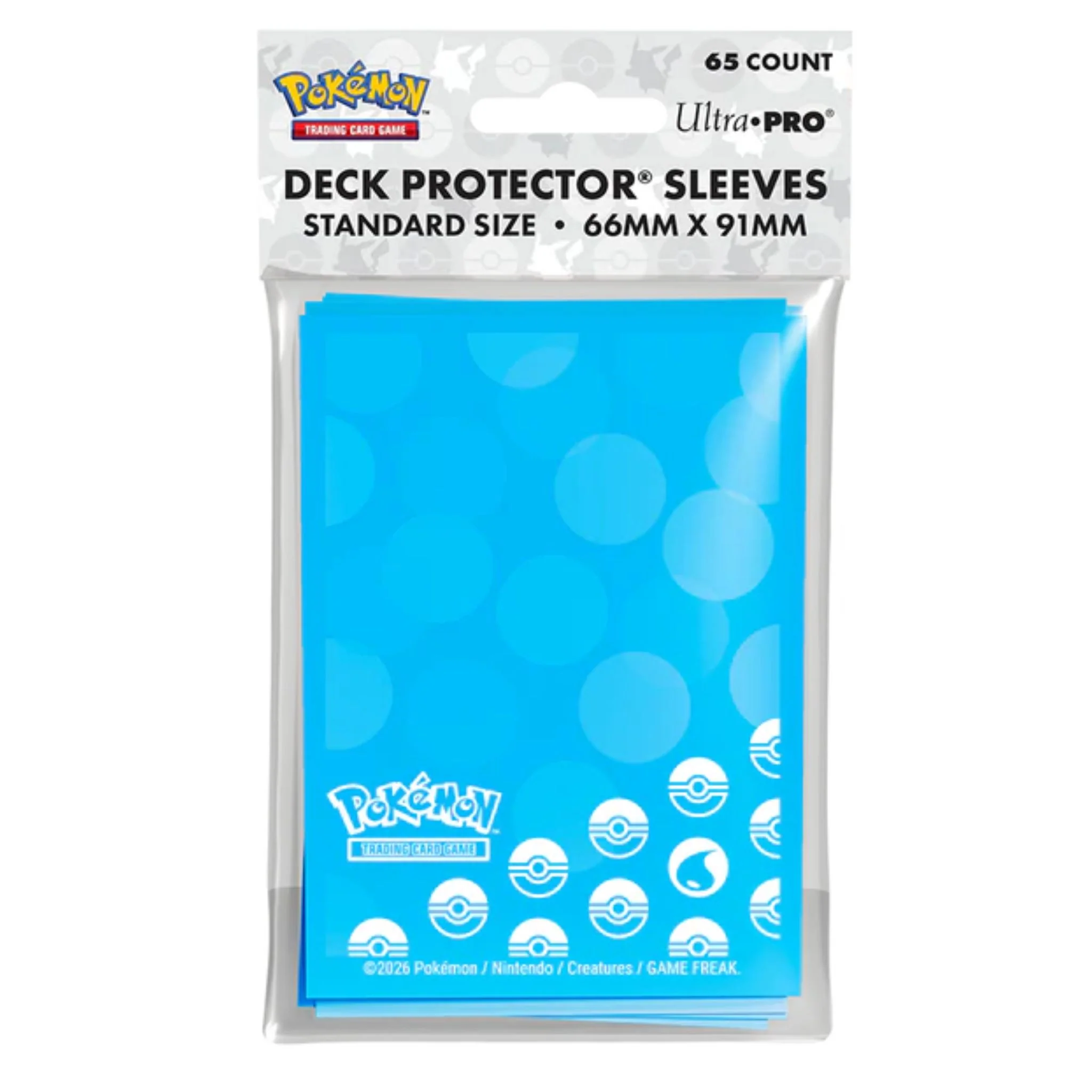 Ultra Pro Standard Pokemon Water Energy Deck Protector Card Sleeves