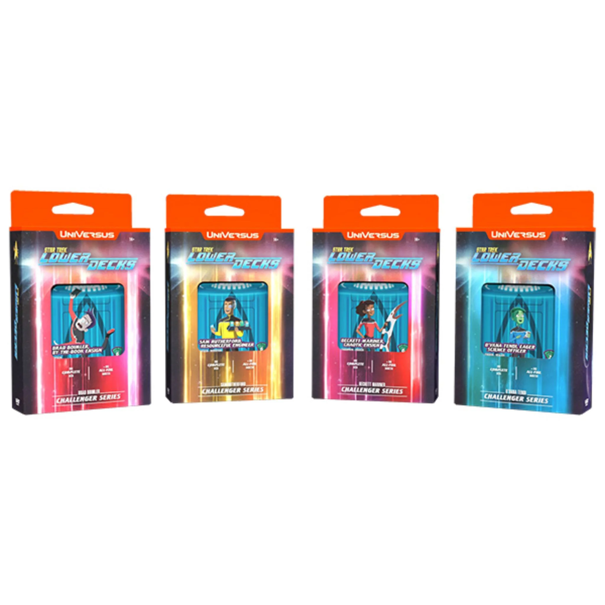 UniVersus Challenger Series Star Trek Lower Decks Display (4 Decks) - Image 2