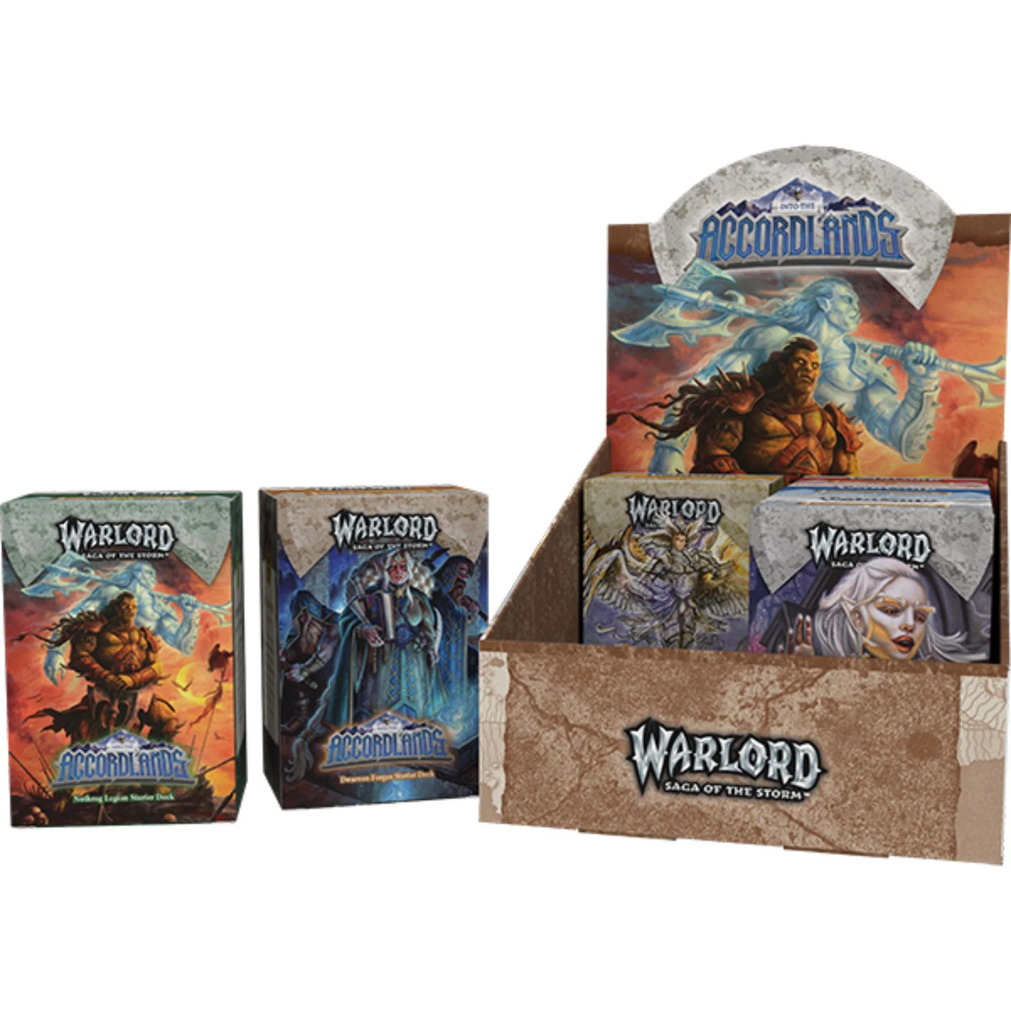 Warlord Saga of the Storm Into the Accordlands Starter Deck Display