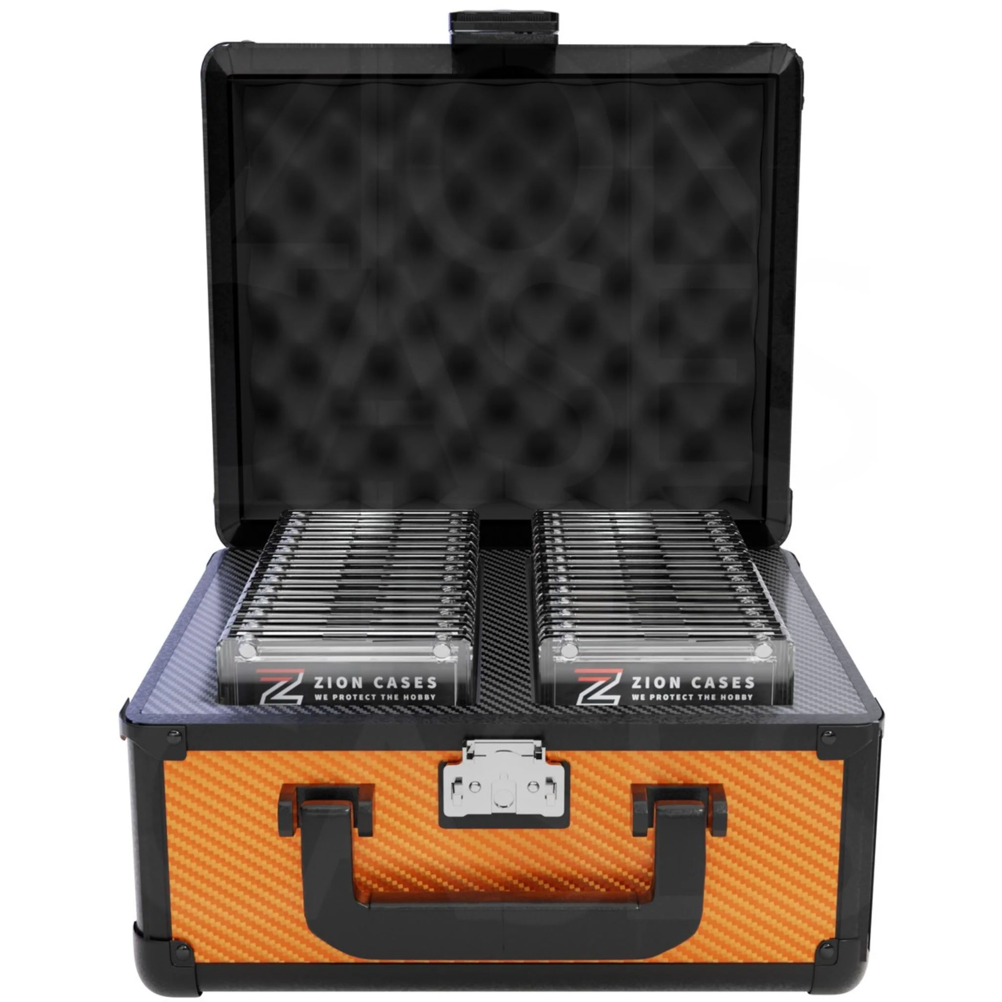 Zion Carbon Fiber Orange Slab Case 2 Row